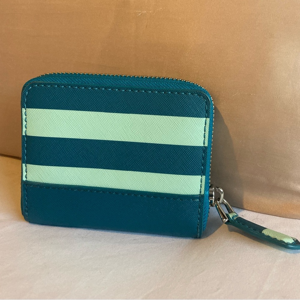 Marc Jacobs Blue and Green Striped Wallet - Picture 2 of 7